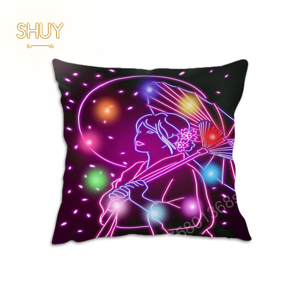 Coussin fluo