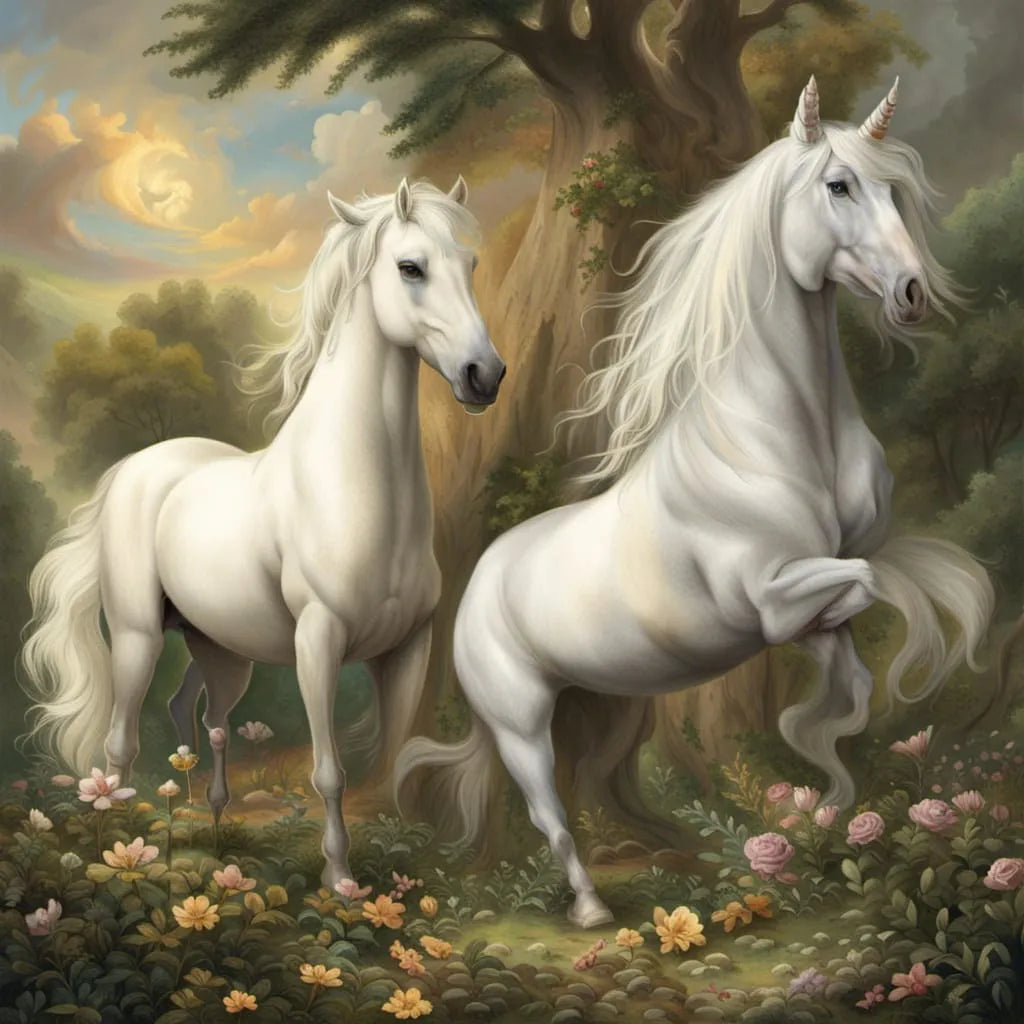 Histoire; la licorne, le pégase et le cheval blanc 5