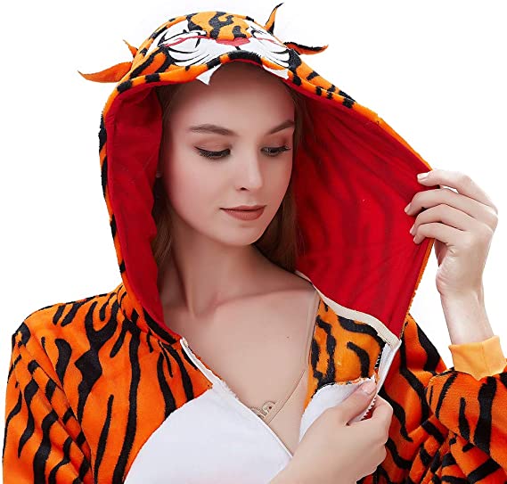 combinaison pyjama femme tigre