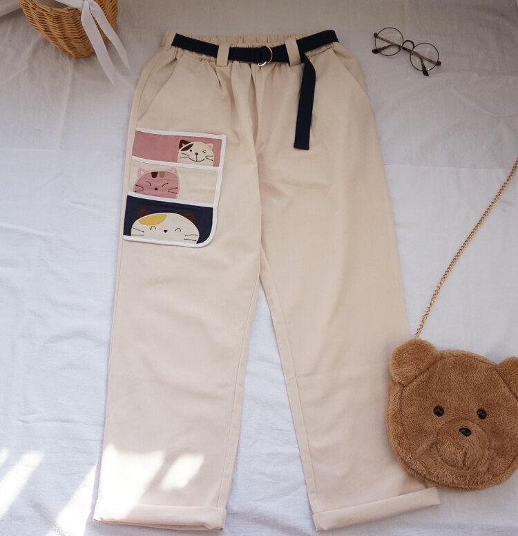 Pantalon Cargo Kawaii