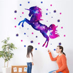 Stickers mural licorne