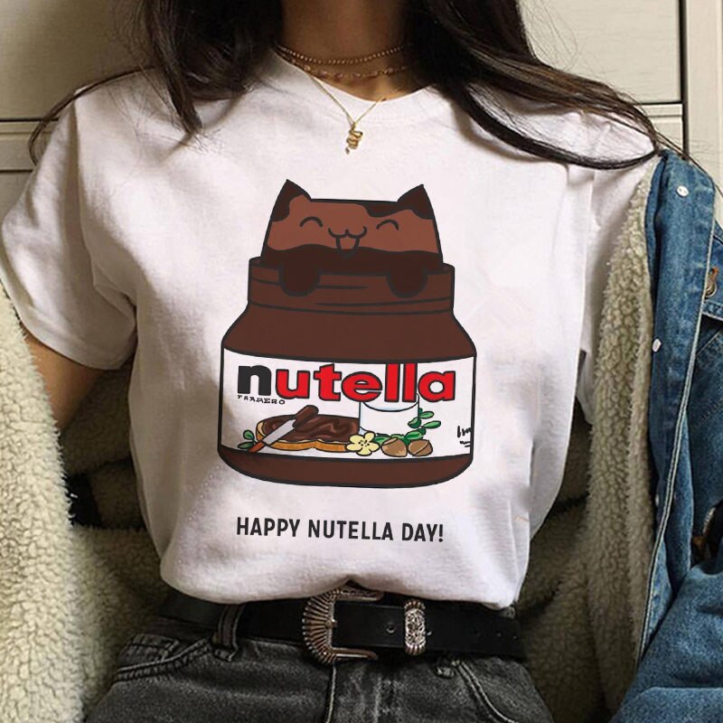 t shirt kawaii Nutella