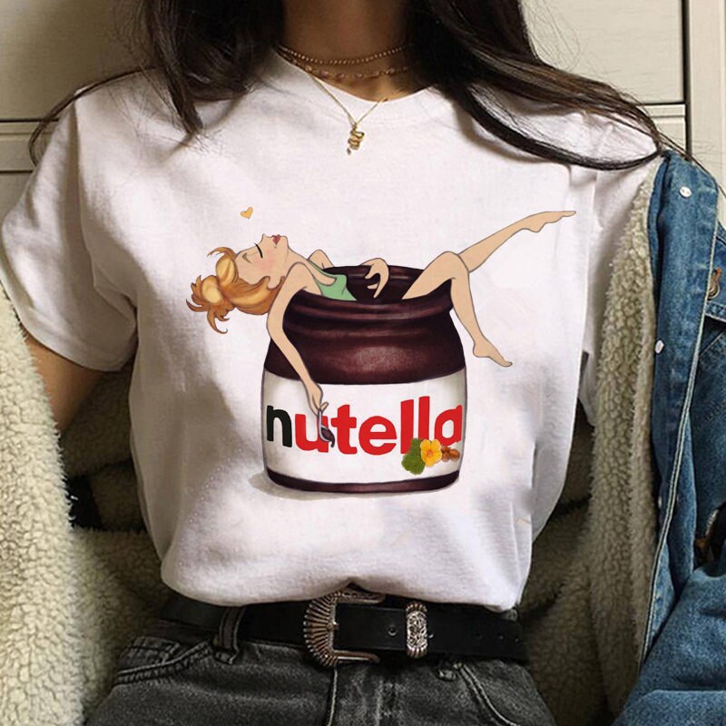 t shirt kawaii Nutella