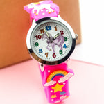 Montre silicone rose