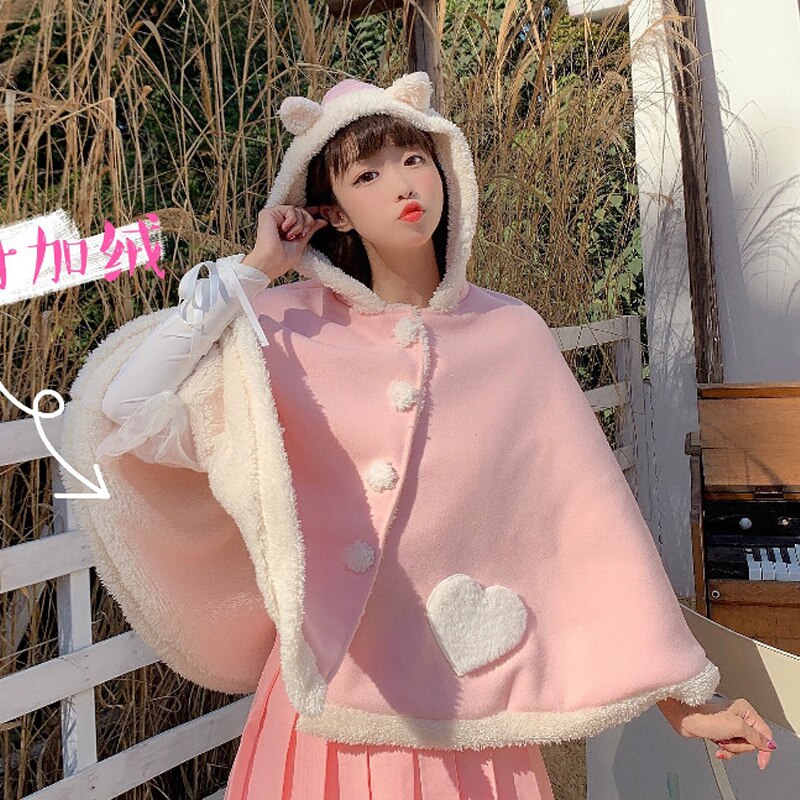 Poncho kawaii femme