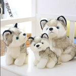 Peluche chien kawaii, chiot husky