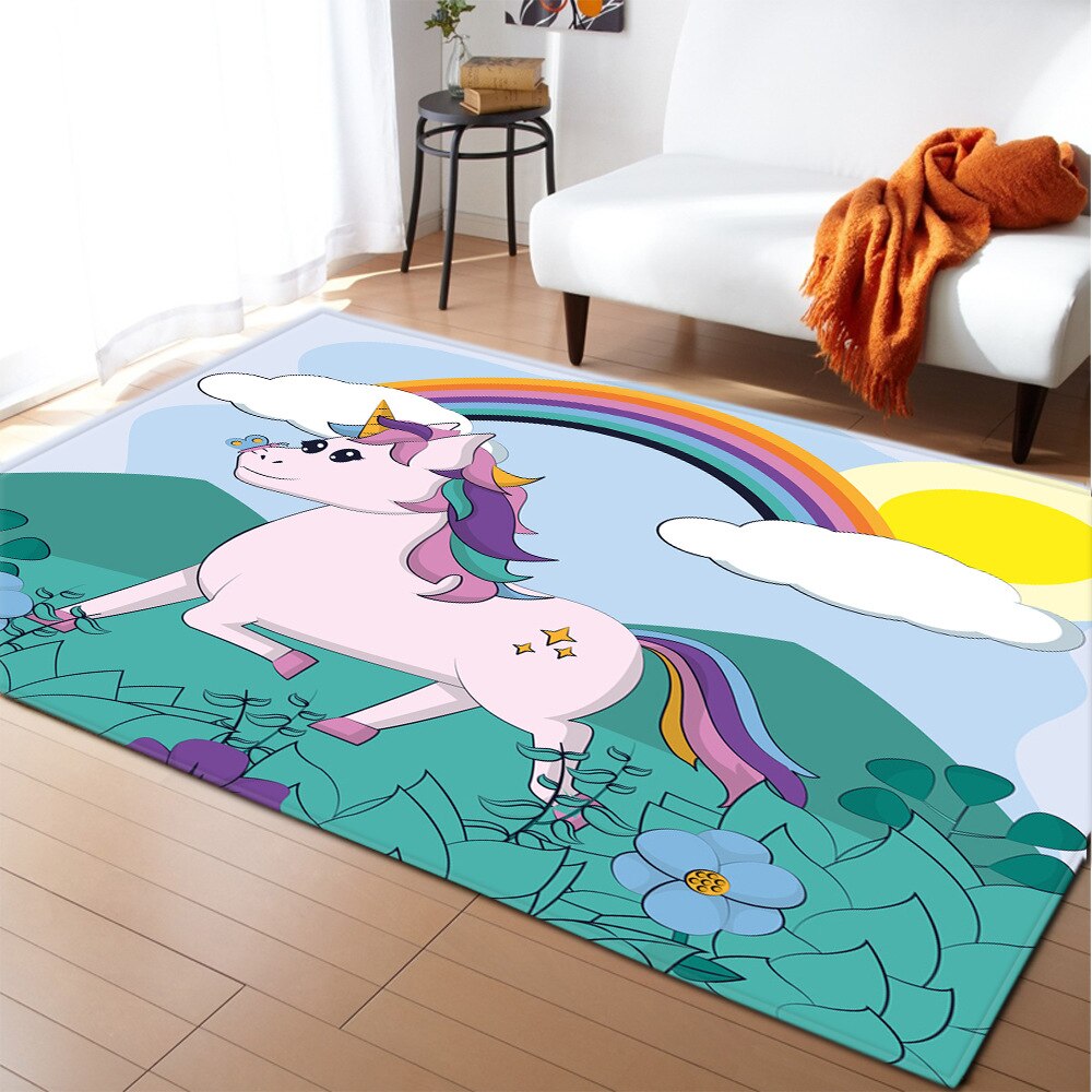 Tapis licorne "Unicorn are real"