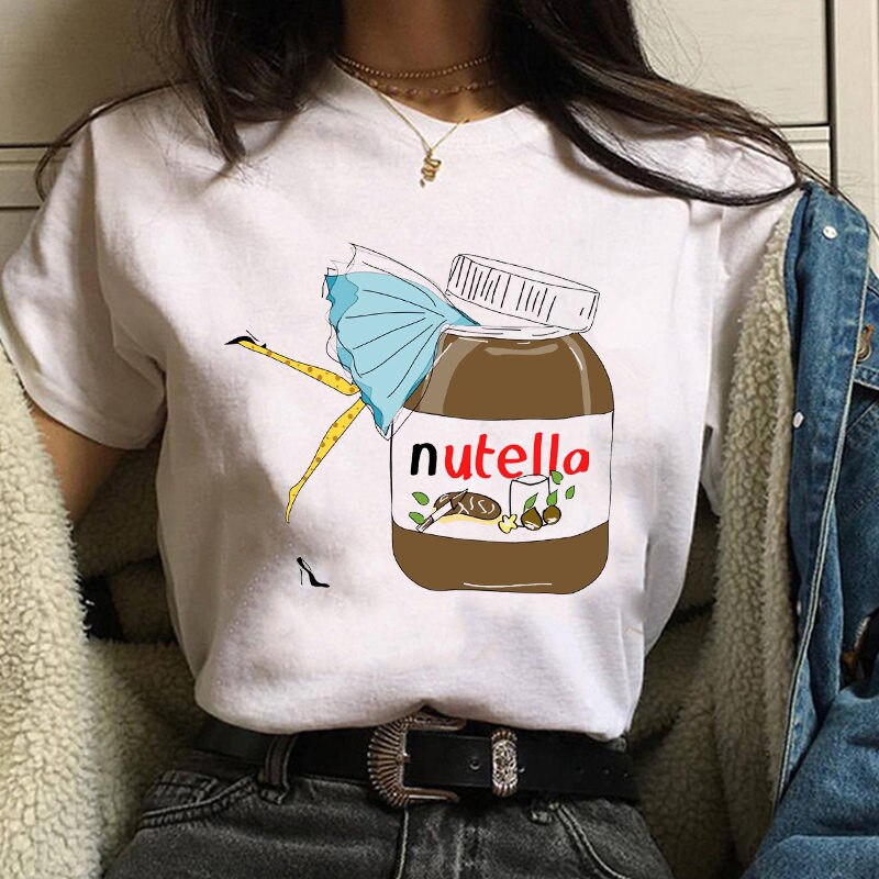t shirt kawaii Nutella