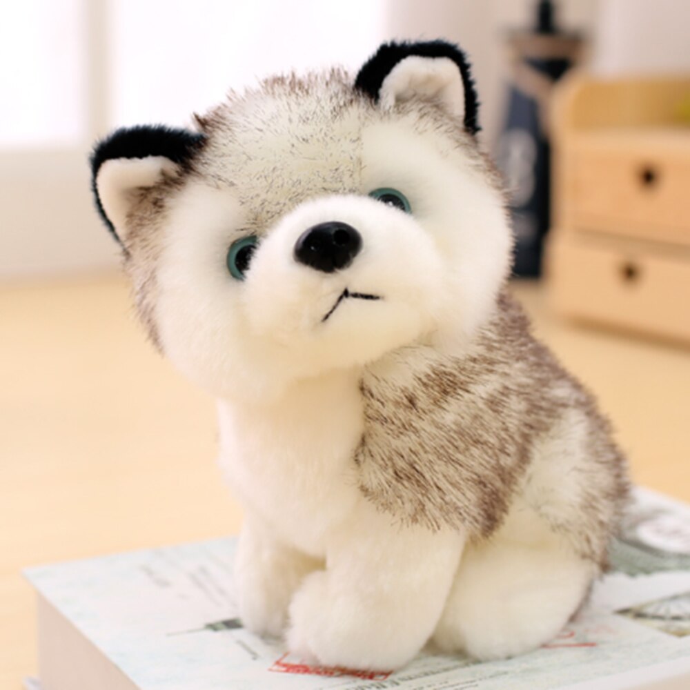 Peluche chien kawaii, chiot husky