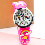 Montre silicone rose