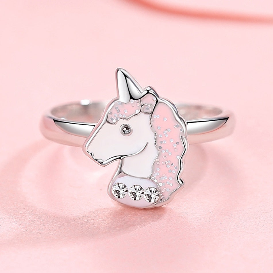 Bague licorne fille  argent Sterling   925