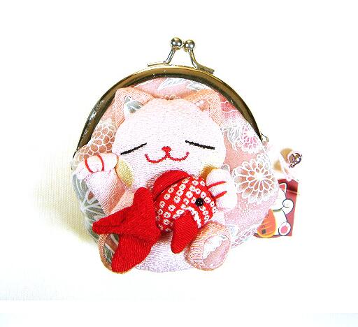 Porte monnaie japonais chat