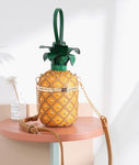 Sac à main en cuir ananas