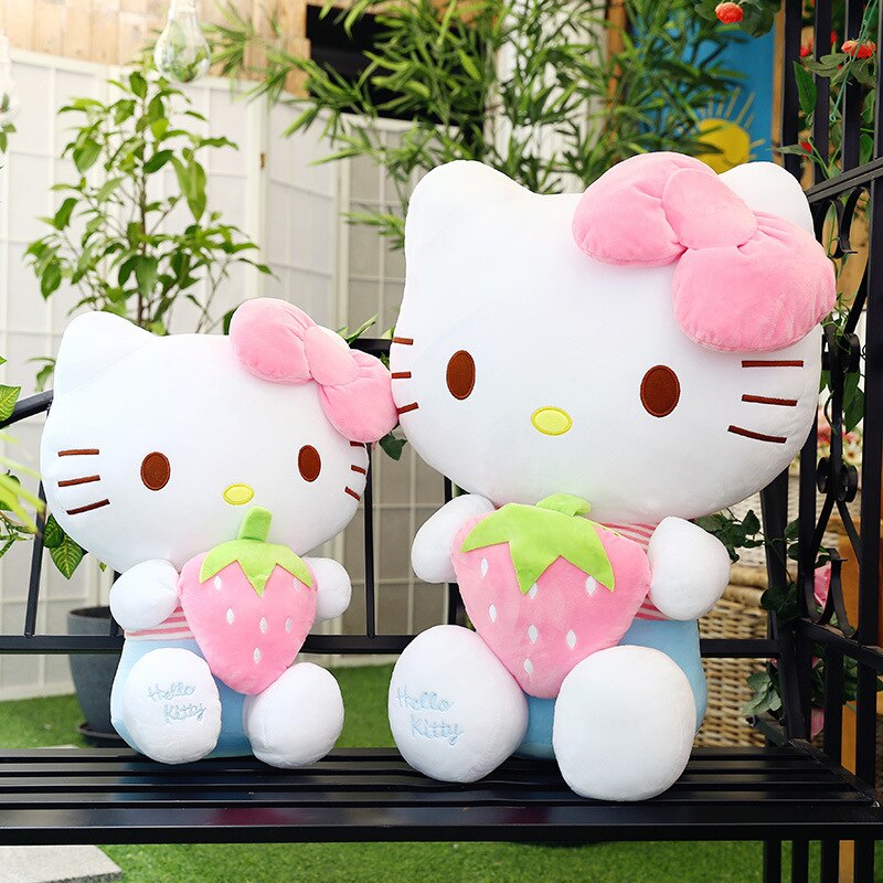 Peluche  hello Kitty fraise 30-65cm