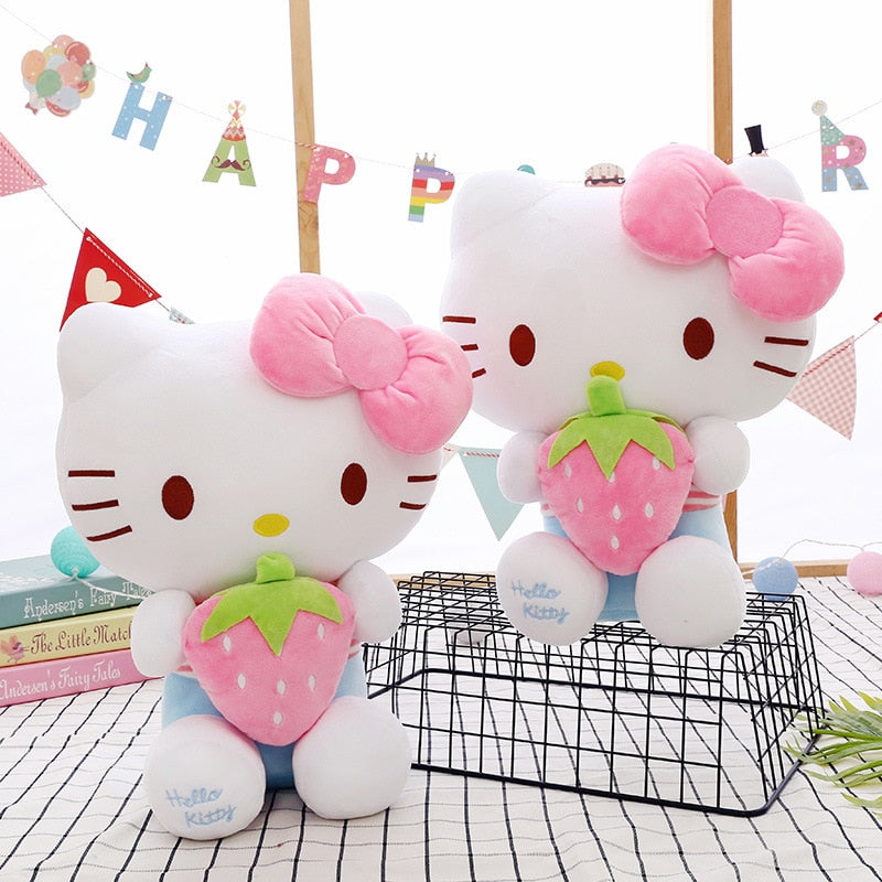 Peluche  hello Kitty fraise 30-65cm