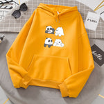 Kpop  Sweatshirt panda à capuche à manches longue