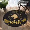 tapis rond licorne make wish