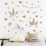 Stickers mural licorne