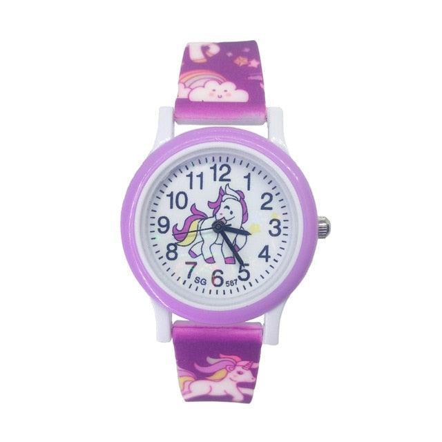 montre licorne bracelet silicone