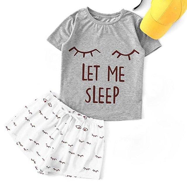 Pyjama kawaii été "Let me sleep"