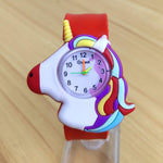 Montre enfant en forme de tête de licorne