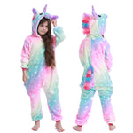 Kigurumi Onesie Kids Unicorn Pajamas For Children Animal Cartoon Blanket Sleepers Baby Costume Winter Boy Girl Licorne Jumspuit