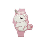 Montre licorne LED en silicone pour enfants