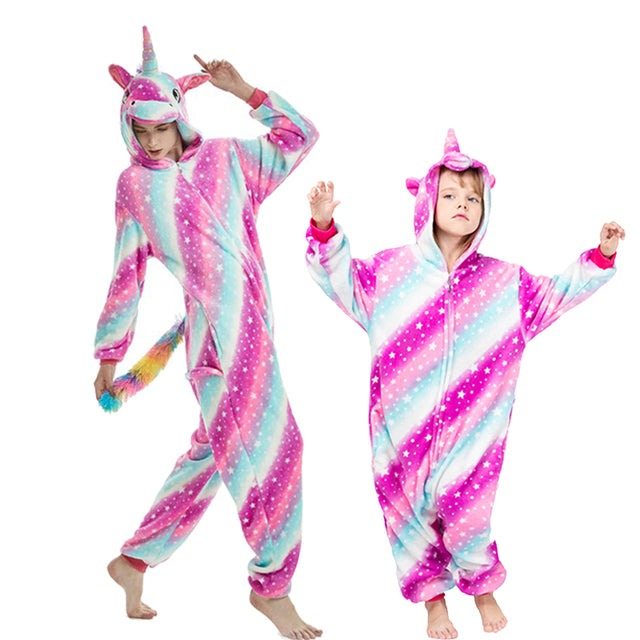 pyjama licorne avec fermeture eclair