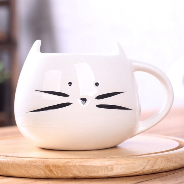 mug chat kawaii en céramique