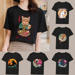 t shirt chat kawaii