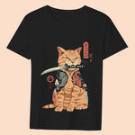 t shirt chat kawaii