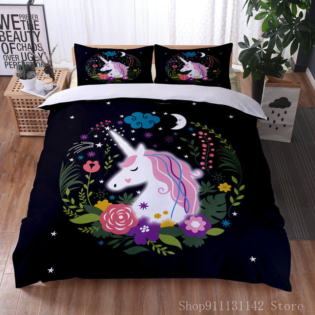 housse de couette licorne 220x240