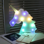 Lampe 3D "Tête de licorne" | Licorne Kawaii